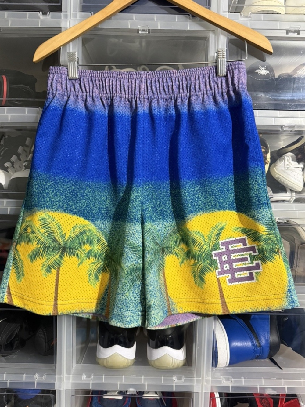 Eric Emanuel EE x Warren Lotos II Shorts Blue Navy Size L